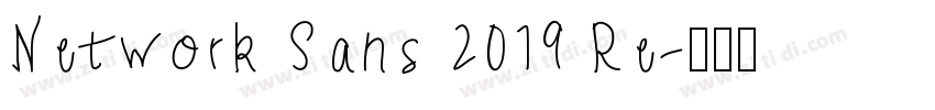 Network Sans 2019 Re字体转换